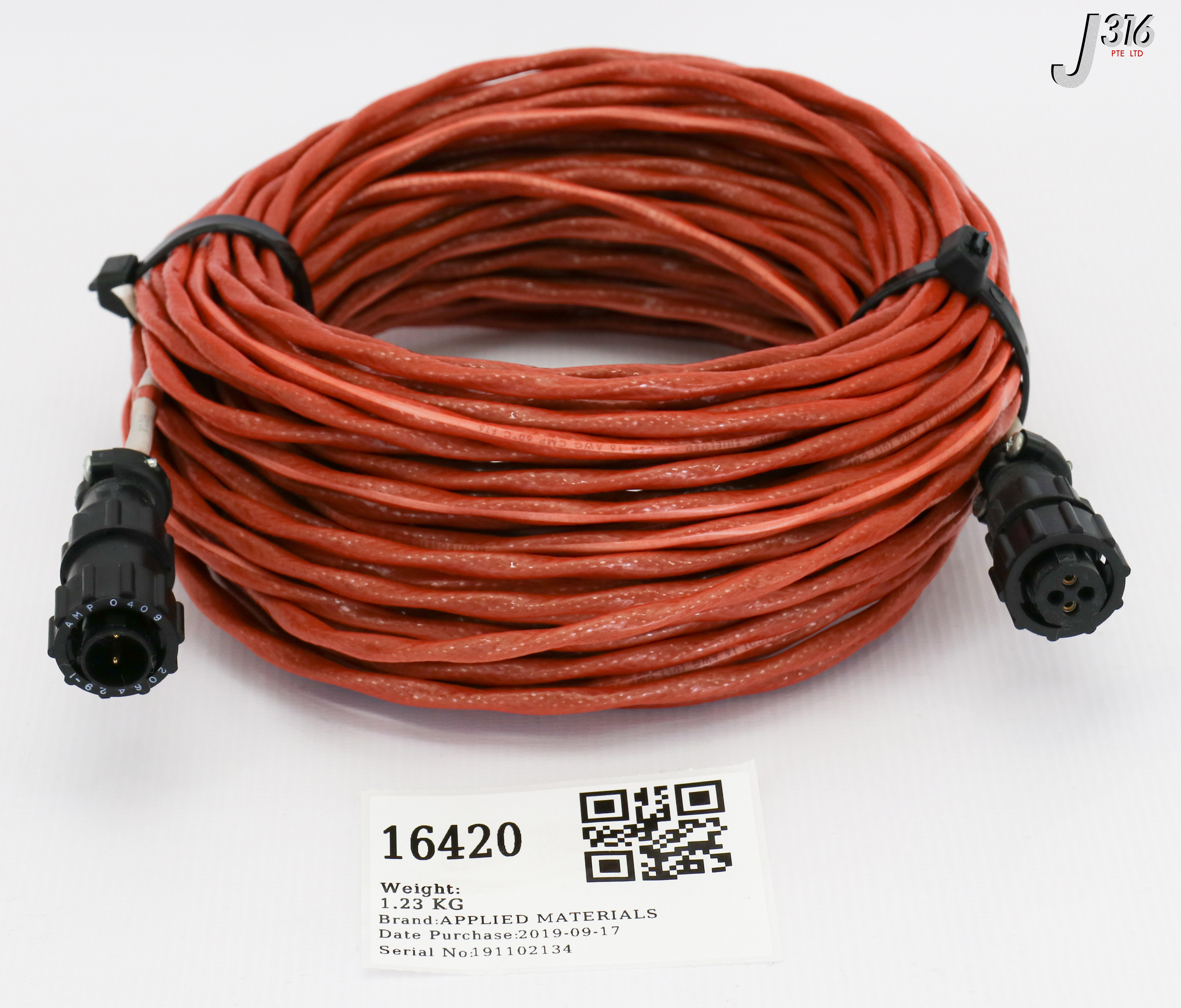 16420 APPLIED MATERIALS CABLE ASSY PUMP EMO 75FT 0150-03932 | eBay